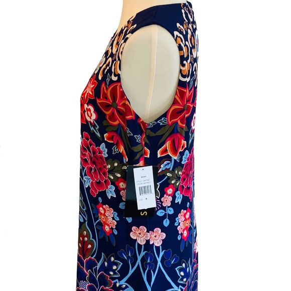 NWT - Sangria Sleeveless Keyhole Floral Dress - Picture 5 of 9